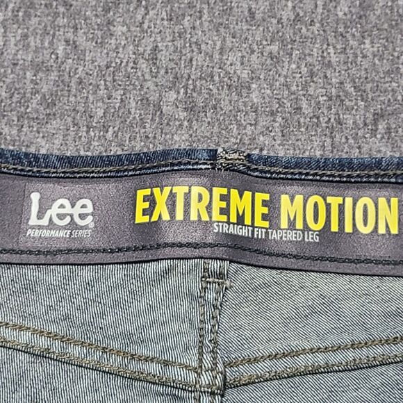 Lee Extreeme Motion Mens Jeans 28x30 Blue Slim Straight  (Measures 34x34) - Picture 5 of 10